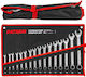 Set 14 chei poligonale plate 6-24mm pe suport de tablă