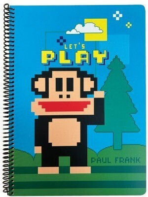 Paul Frank Spiral Ruled Notebook A4 2 Subjects Let's Play