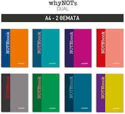 WhyNote Σπιράλ Τετράδιο Ριγέ Α4 (Διάφορα Σχέδια) WhyNote Σπιράλ Τετράδιο Ριγέ Α4 (Διάφορα Σχέδια)