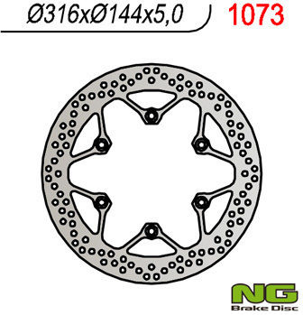 Преден спирачен диск St1100 Vf750c Vt1100c Ntv650 '88-'04 316mm