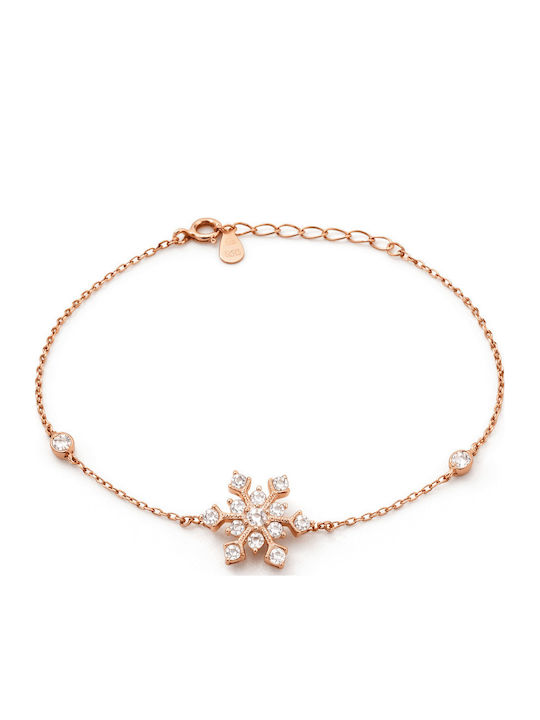 Nire Women's Gold Plated Silver Bracelet with Zircon