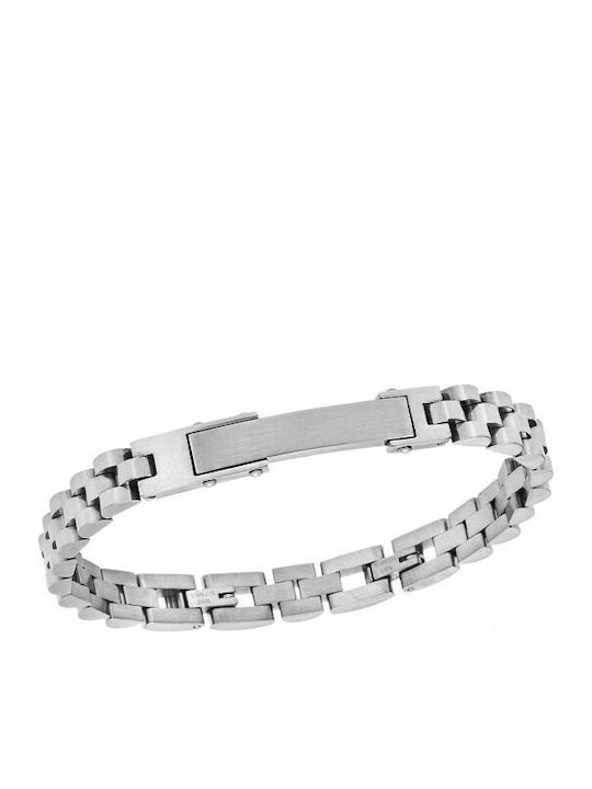 Senza Herren Armband Identität aus Edelstahl Stahl