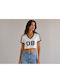Damen T-shirt Weiß