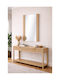 Sarris Wall Mirror with Wooden Frame 75x90cm
