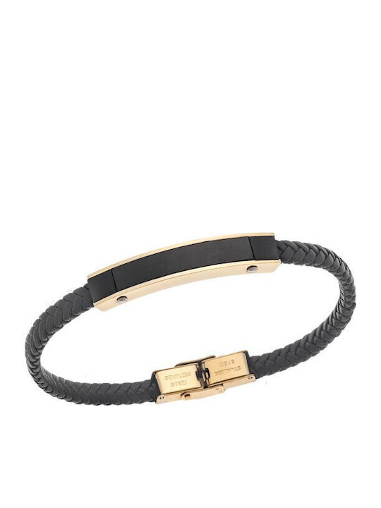 Senza Men's Leather Bracelet
