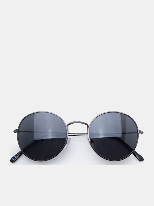 Luigi Unisex Sunglasses With Silver Metallic Frame And Silver Lens 4924111