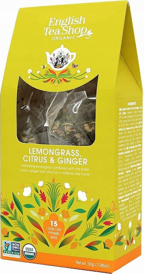 English Tea Shop Tea Lemongrass Citrus & Ginger 15 Bags 2gr