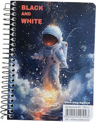 Black & White Astronaut Σπιράλ Ριγέ