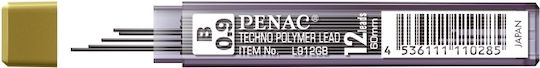 Пълнители За Механични Моливи Penac 0.9мм Hb 12 Бройки