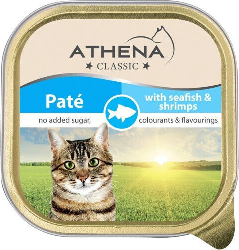 Athena Мокра Храна За Възрастни Котки С Раци Риба И Месо 100гр