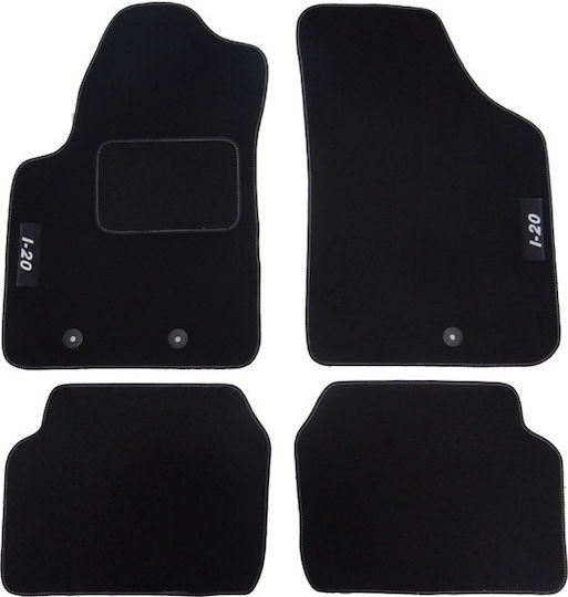 Σετ Πατάκια 4τμχ Μοκέτα Hyundai I20 2008-2014 Premium Black
