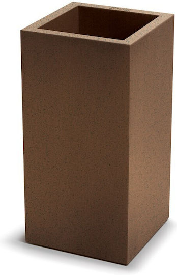 Ethick Kunststoff Blumentopf Rust 30x29x58cm