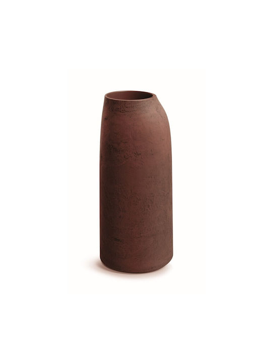 Ethick Ghiveci De Flori Din Plastic Roșu Ocru 46x46x100cm
