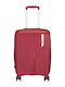 Explorer Luggage Cabin Hard Burgundy Suitcase Height 55cm