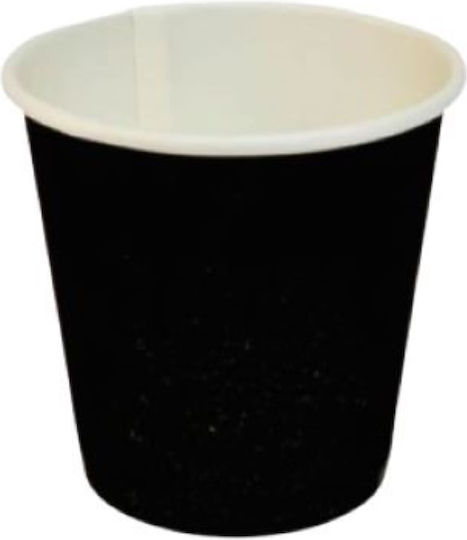 Pahar De Unică Folosință Hârtie Negru 240ml 50 Buc