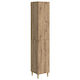 vidaXL Стенна банска колона Дъб
