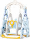 Leagăn Atârnat din Plastic 102x22x52cm Albastru