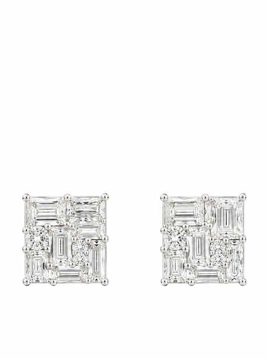 Jools Silver Stud Earrings with Stones