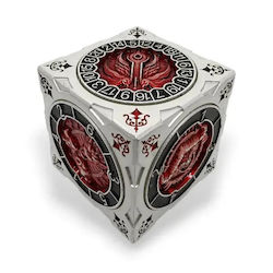 Suegao 7-in-1 Metallic Cube Spinner Dice D4-d20 Tabletop Rpg Silver Red Suegao 7-in-1 Metallic Cube Spinner Dice D4-d20 Tabletop Rpg Silver Red