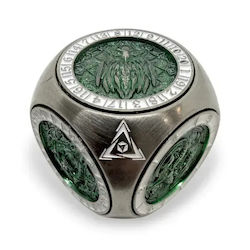 Suegao 7-in-1 Rounded Metallic Cube Spinner Dice D4-d20 Tabletop Rpg Iron Green Suegao 7-in-1 Rounded Metallic Cube Spinner Dice D4-d20 Tabletop Rpg Iron Green