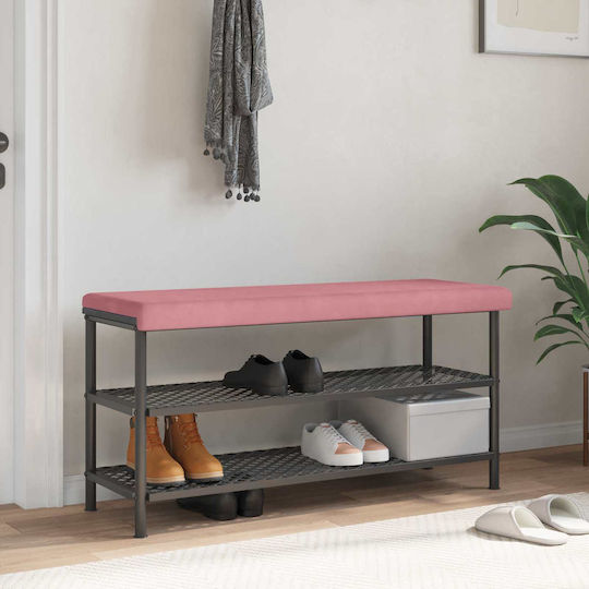 vidaXL Sofa-Kissen aus Samt Rosa 38x110cm