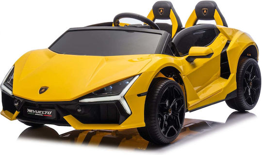 Lamborghini Revuelto 4x4 Doppelsitzer mit Fernbedienung Lizensiert 24 Volt Gelb für 2+ Jahre