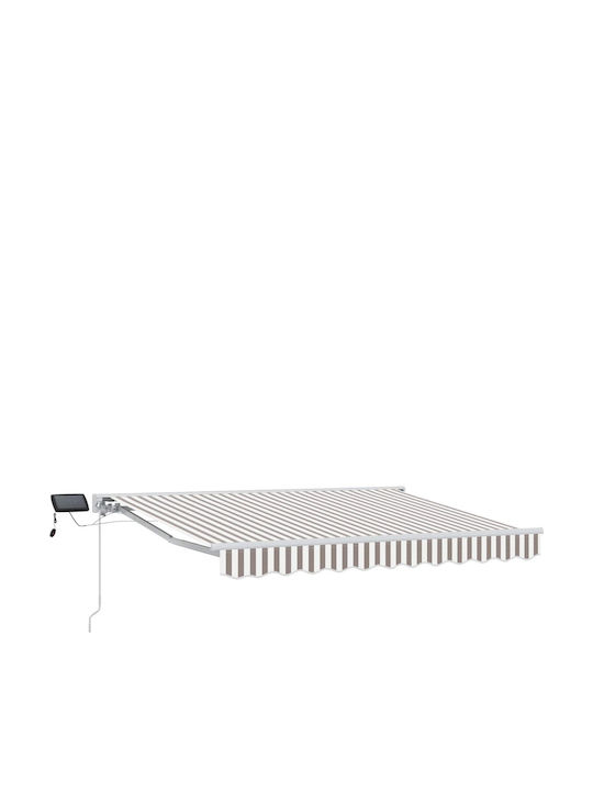 vidaXL Terrace Tent with LEDs Grey 3x2m