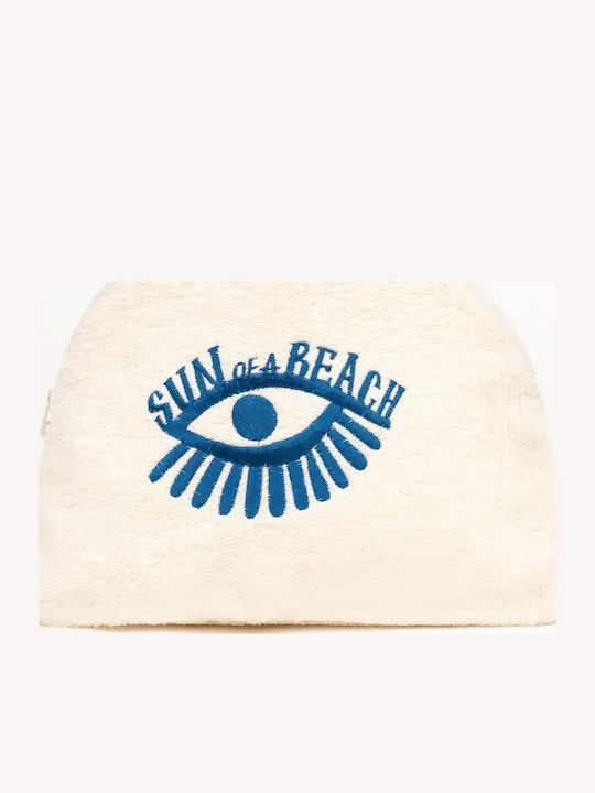 Sun A Beach Large Luna Waterproof Pouch Ecru