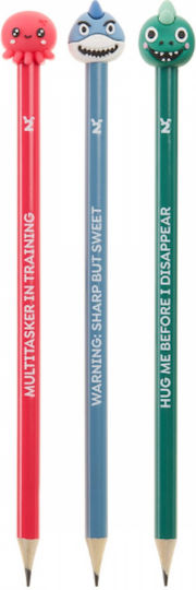 Set Pencils 3 Pieces Ocean Friends B2fun Miquelrius Mr12085