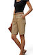 Women's Beige Bermudas
