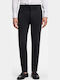Genius Herrenhose Elastisch Schlank Passform Schwarz