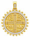 Senzio Belibasakis Charm Talisman Konstantin mit Steinen aus 9K Gold mit Zirkon