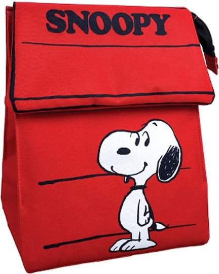 Gim Snoopy - Peanuts Σχολική Ισοθερμική Θήκη Φαγητού Κόκκινη 22x18x26cm