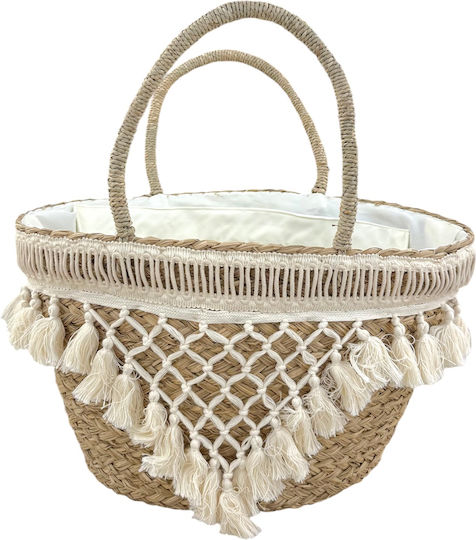 Decorative Straw Bag Tassels Wedding Favors 45×26×27cm Straw2 Riniotis Rin-psath2