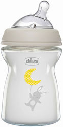 Chicco Natürliches Gefühl Glas Babyflasche mit Silikon-Saugspitze für 0+ Monate 250ml