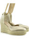 Platform Damenplattformen in Stil Espadrilles Beige