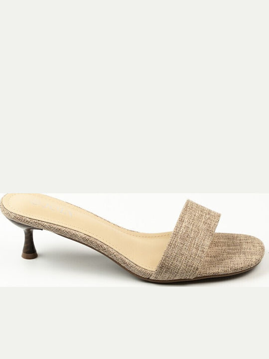 Fshoes Fabric Sandals Brown