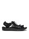 Uneek Γυναικεία Σανδάλια Sporty Μαύρα