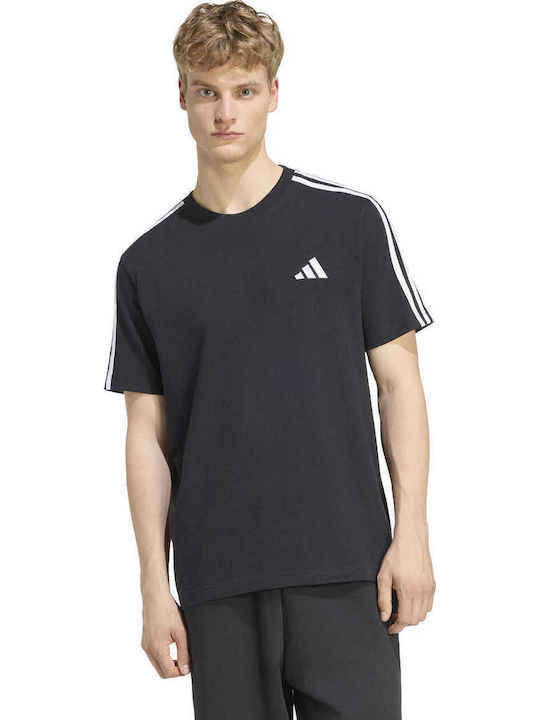adidas Essentials Тениска 3-ленти Черна