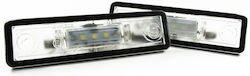 Φώτα Πινακίδας Led 2.8W για Opel Astra / Combo / Corsa / Omega / Signum / Tigra / Vectra / Zafira 2τμχ