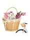 ikonka Bicycle Basket Pink