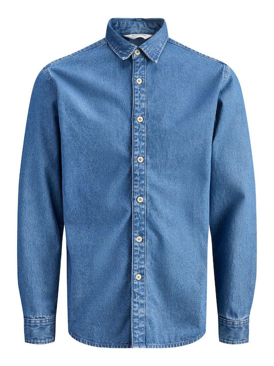Kinderhemd Langärmelig Denim Blau