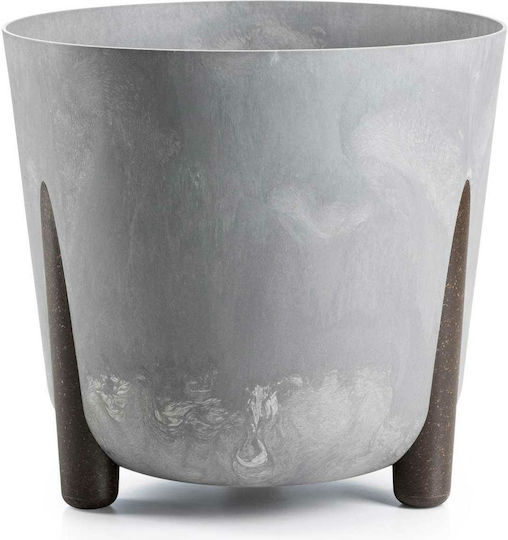 HowHomely Beton Blumentopf Grau