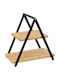 Atmosphera Tiered Appetizer Stand 2 Tiers White Ø28cm W15.6xL29.3cm