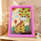 Diamantmalerei Giraffe Rahmen 13x18cm Pailletten 17pxd96