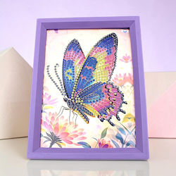Diamond Painting Butterfly Frame 13x18cm Mosaic 17pxd94