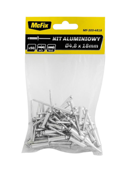 McFix Клипсове Алуминий M4x12.5mm 1000 Бройки