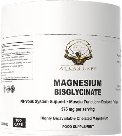 Atlas Labs Magnesium Bisglycinate 375mg 100 κάψουλες Atlas Labs