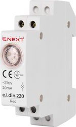 Signal Lamp Din Rail E.i.din.220 Red Ex-p059001