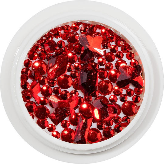Luxorise Nageldesign Nagel Kristalle Rubinrot